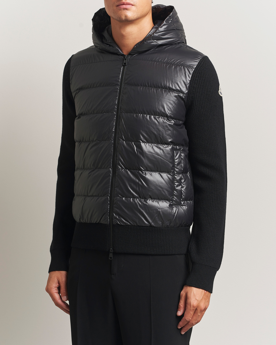Herr | Tröjor | Moncler | Padded Hooded Cardigan Black