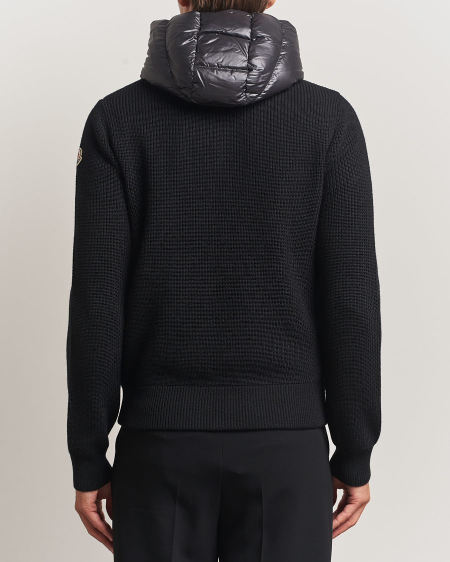Herr | Tröjor | Moncler | Padded Hooded Cardigan Black