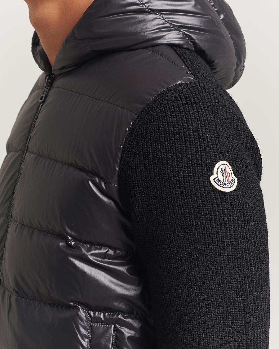 Herr | Tröjor | Moncler | Padded Hooded Cardigan Black