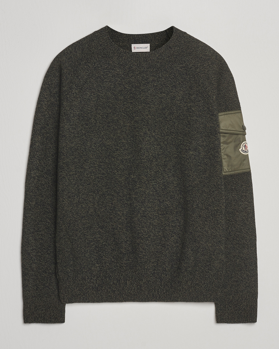Herr | Tröjor | Moncler | Wool Crew Neck Military