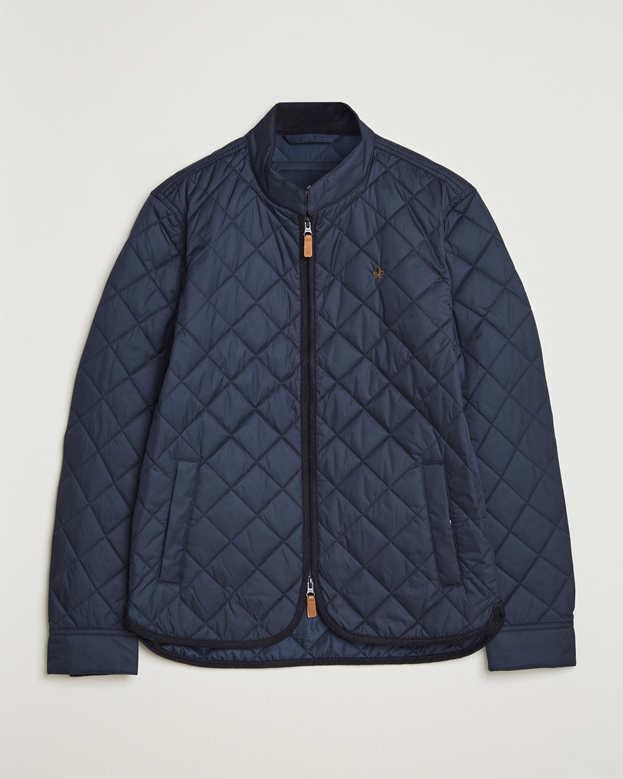 Herr | Jackor | Morris | Teddy Quilted Jacket Old Blue