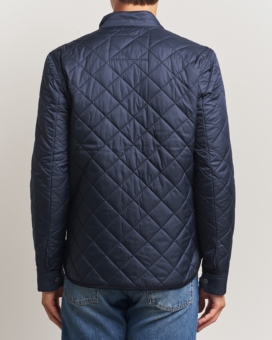 Herr | Jackor | Morris | Teddy Quilted Jacket Old Blue