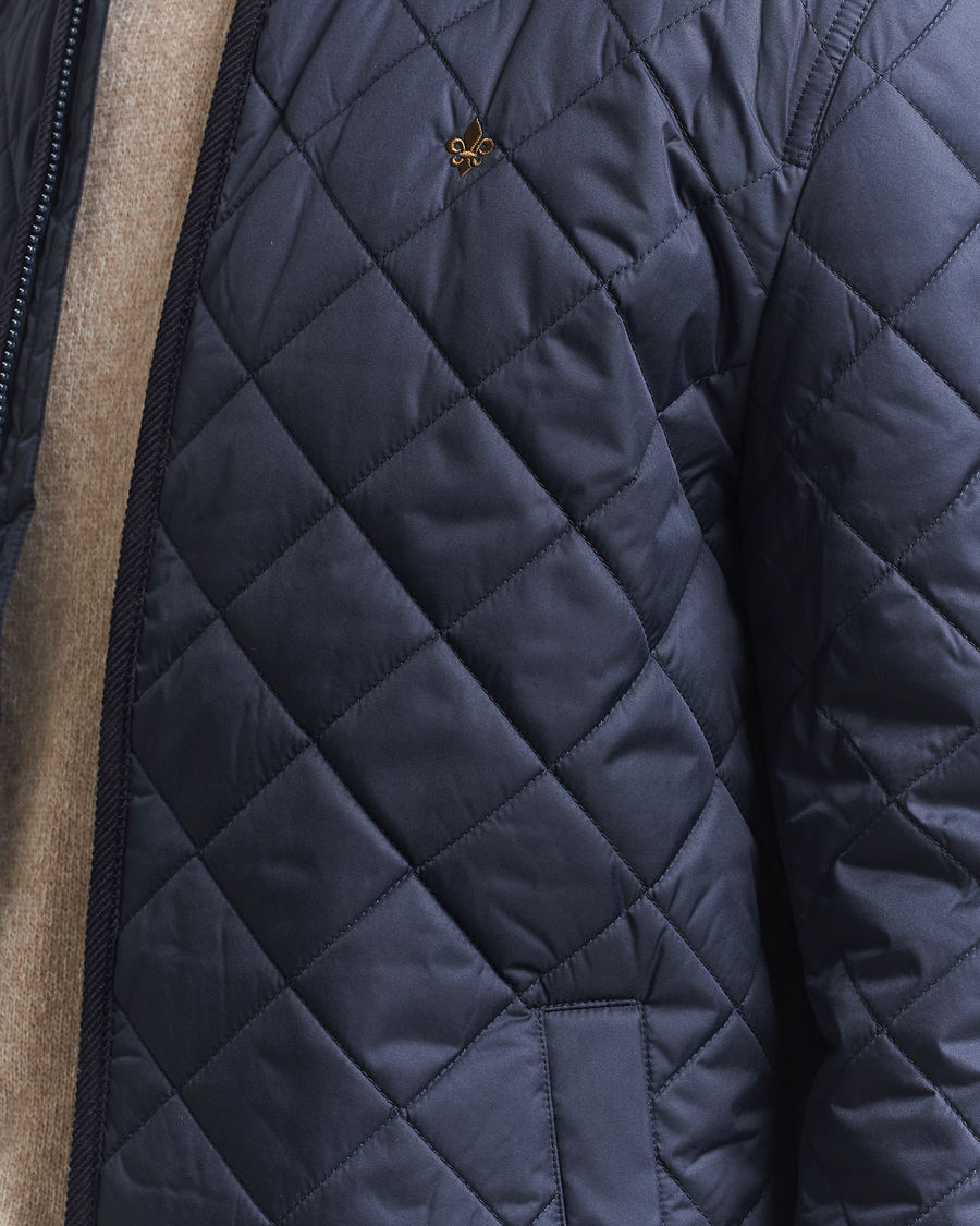 Herr | Jackor | Morris | Teddy Quilted Jacket Old Blue