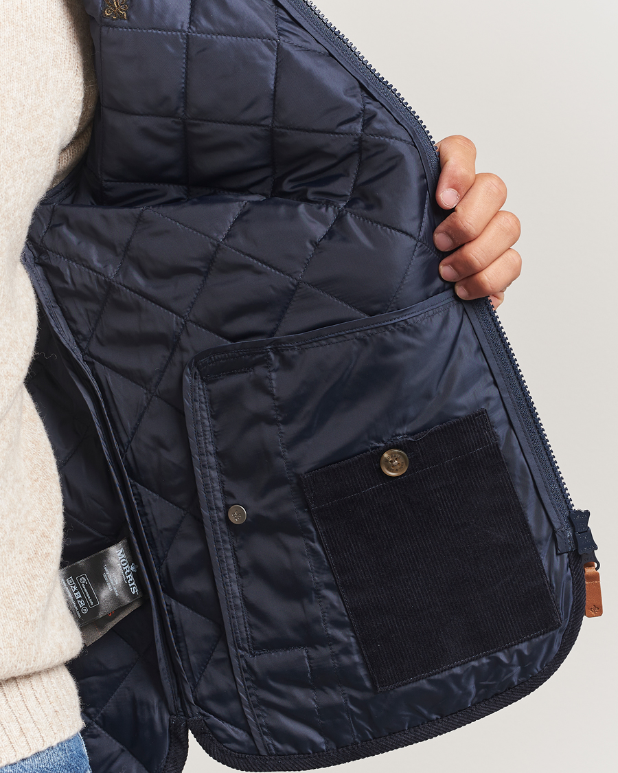 Herr | Jackor | Morris | Teddy Quilted Jacket Old Blue