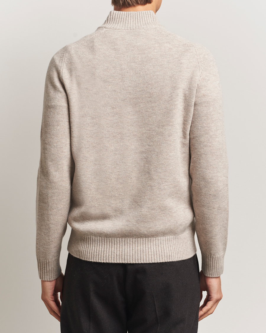Herr | Tröjor | Morris | Hertford Lambswool Merino Half Zip Khaki