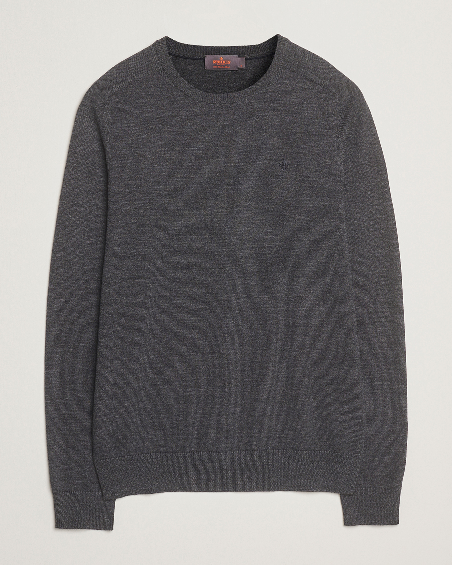 Herr | Tröjor | Morris | Merino O-Neck Grey