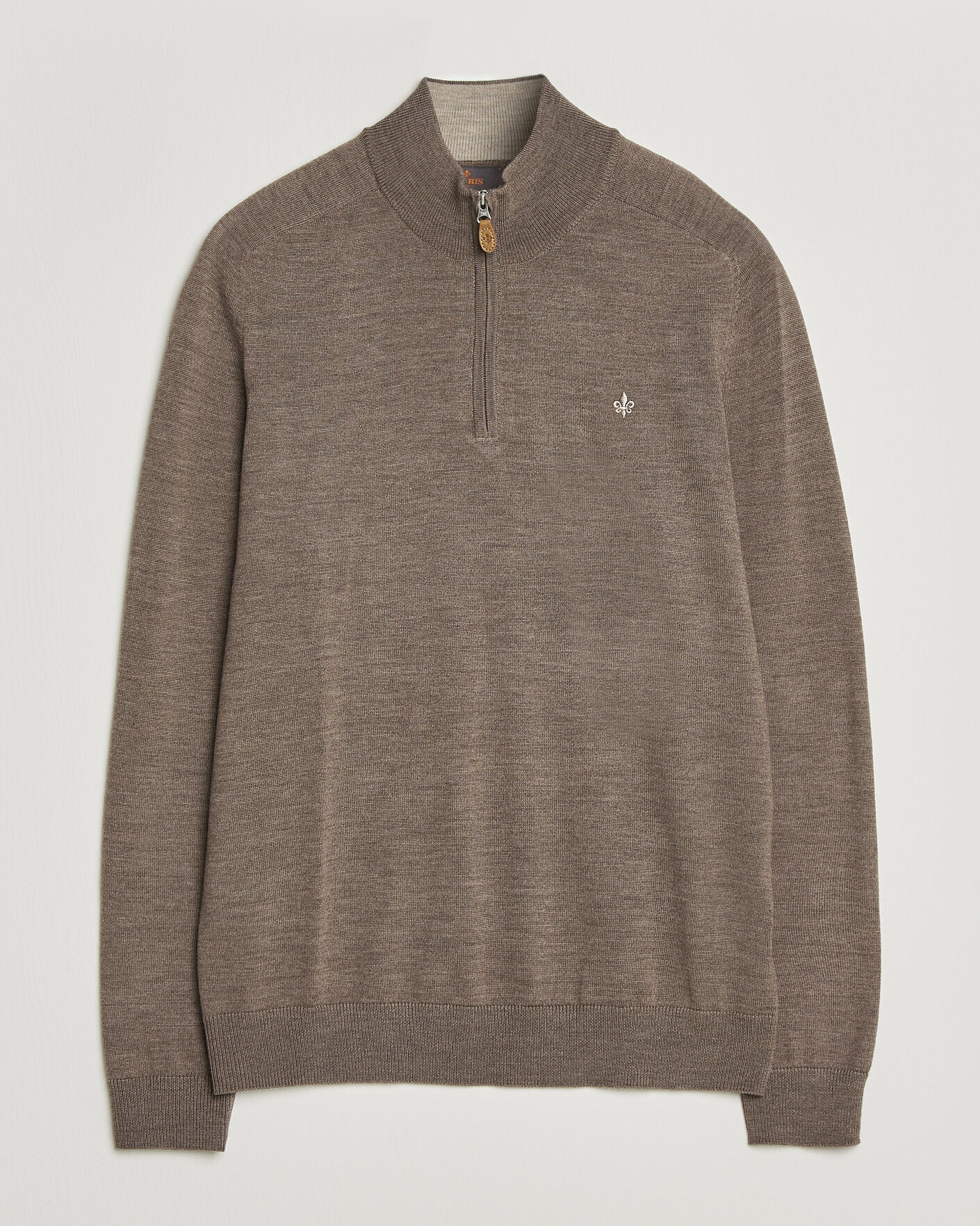 Herr | Tröjor | Morris | John Merino Half Zip Brown