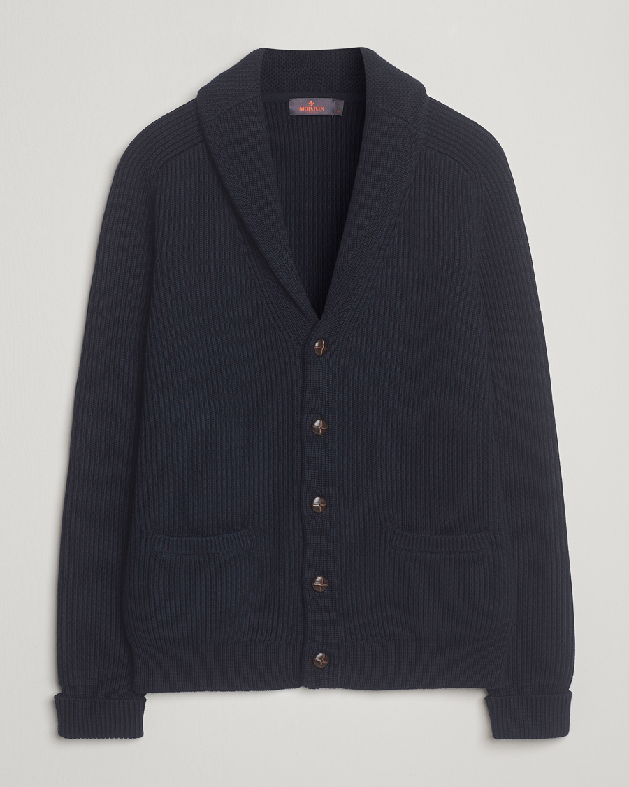 Herr | Tröjor | Morris | Brayden Shawl Cardigan Navy