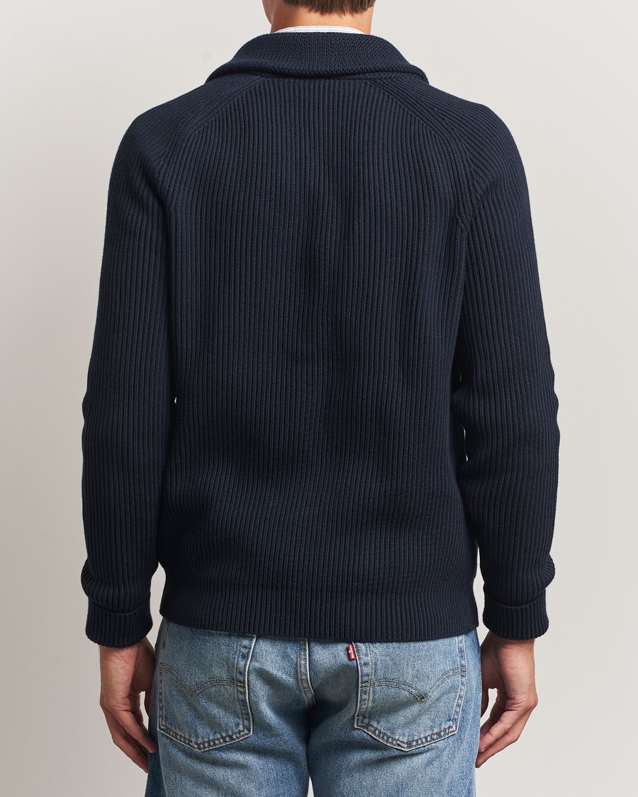 Herr | Tröjor | Morris | Brayden Shawl Cardigan Navy