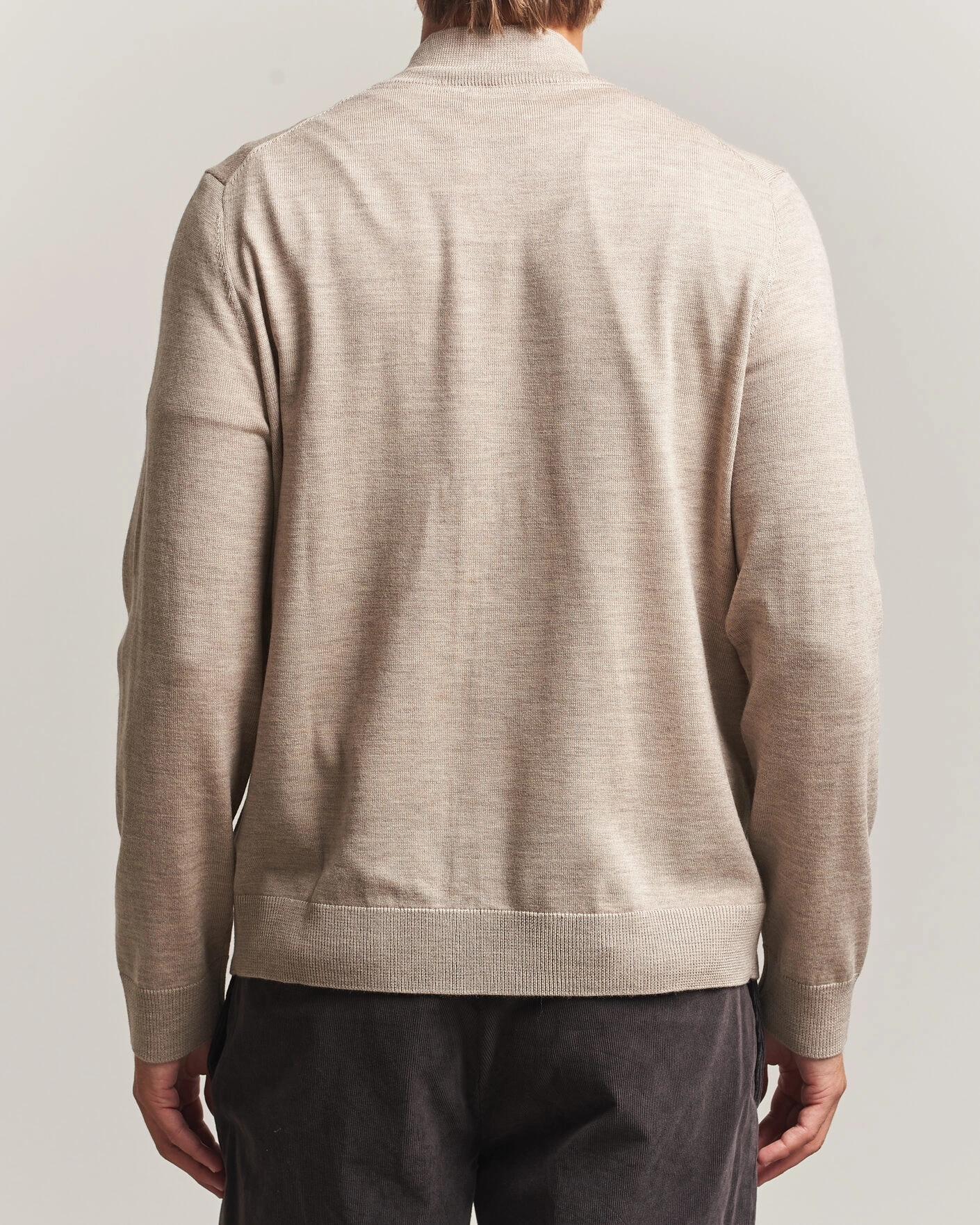 Herr | Tröjor | Morris | Merino Full Zip Cardigan Khaki