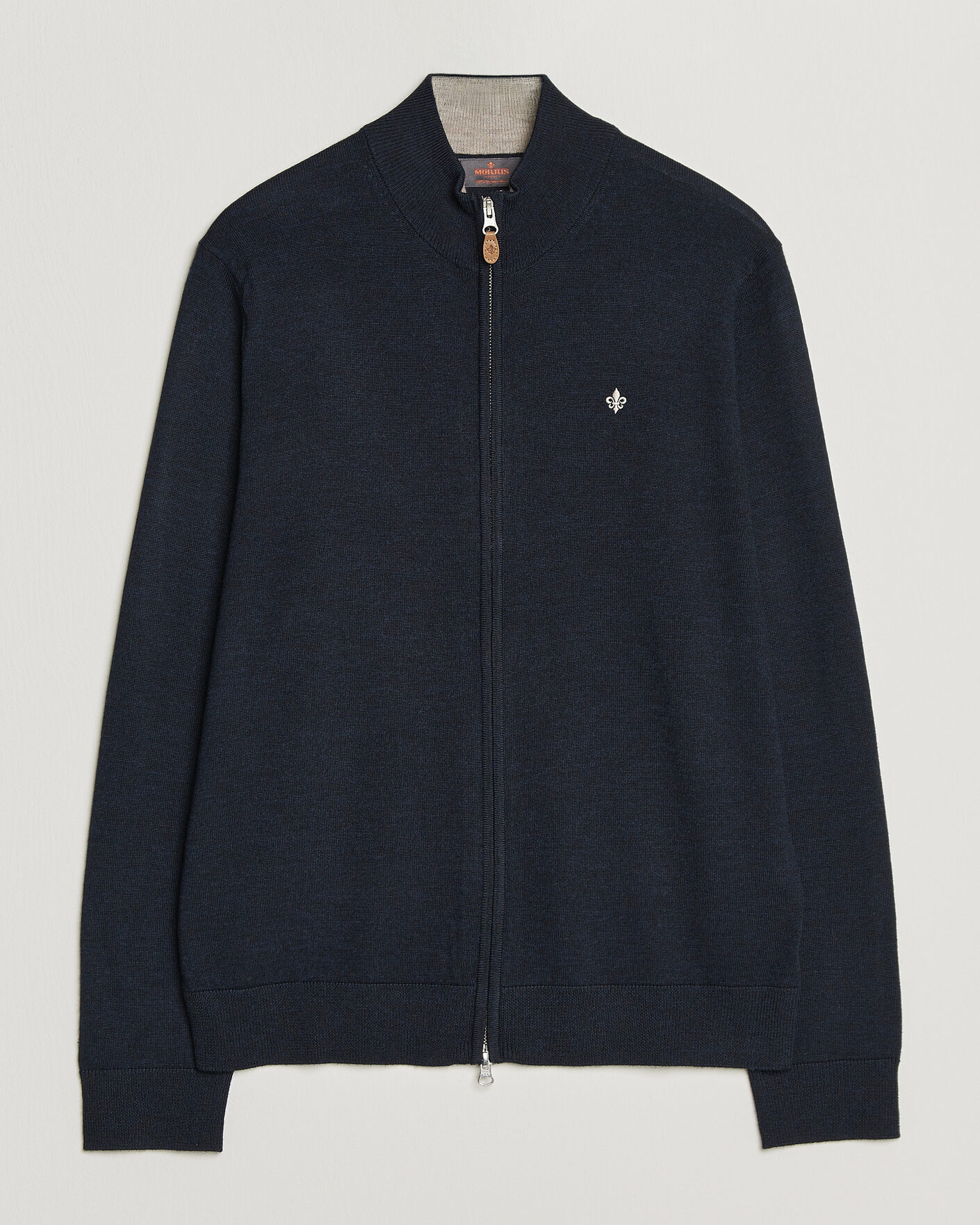 Herr | Tröjor | Morris | Merino Full Zip Cardigan Navy