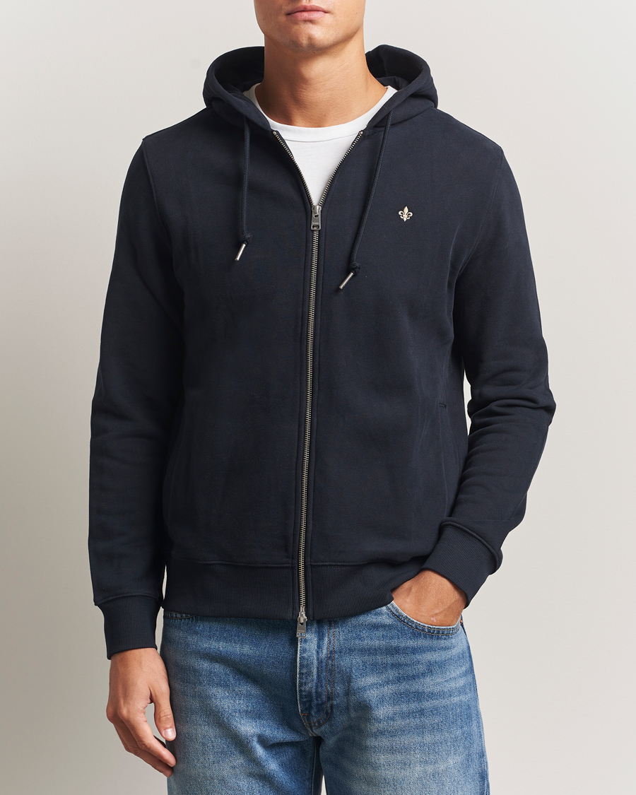 Herr | Tröjor | Morris | Brandon Lily Full Zip Hoodie Old Blue