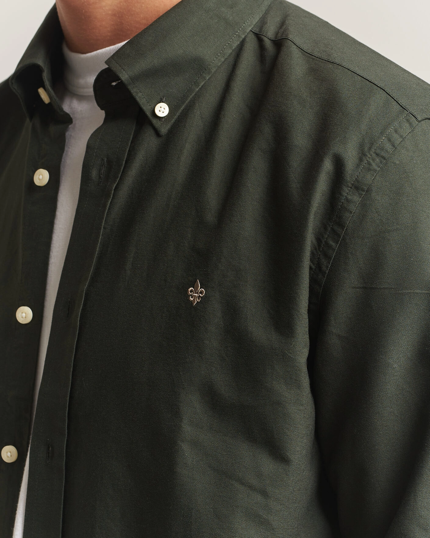 Herr | Tröjor | Morris | Douglas Oxford Shirt Olive