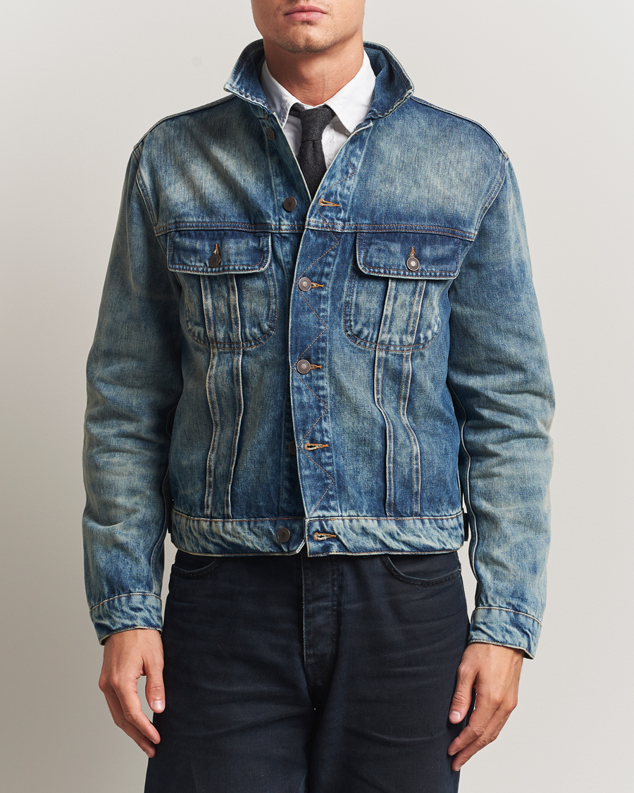 Herr | Jackor | Jeanerica | Alex Denim Jacket Vintage Blue