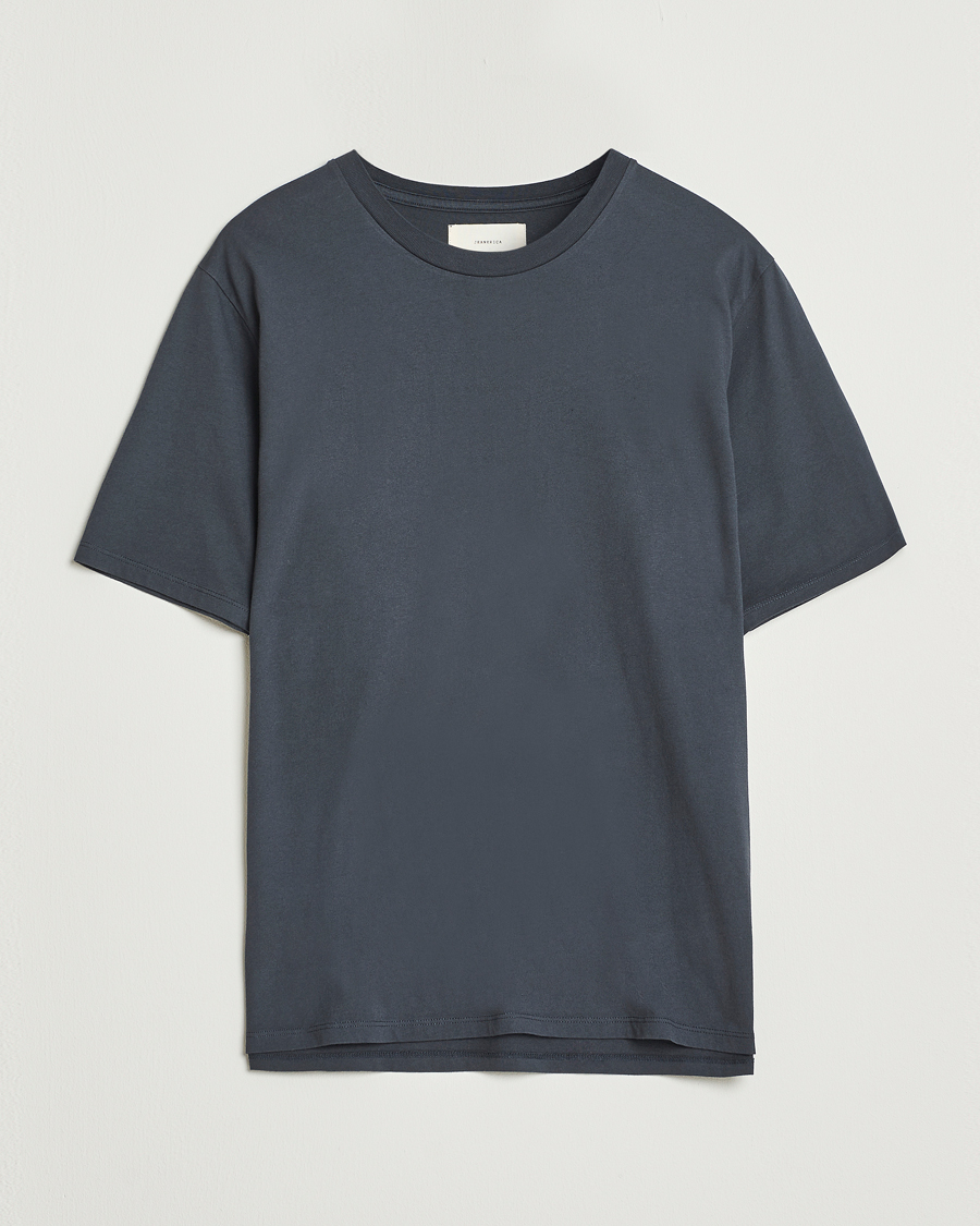 Herr | T-Shirts | Jeanerica | Delon Crew Neck T-Shirt Blue Grey