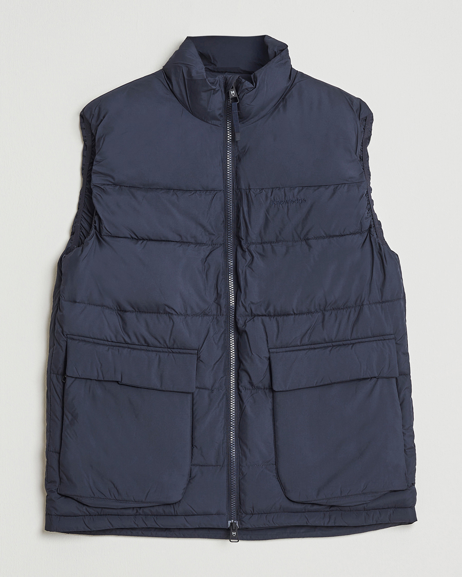 Herr | Västar | KnowledgeCotton Apparel | Puffer Vest Night Sky