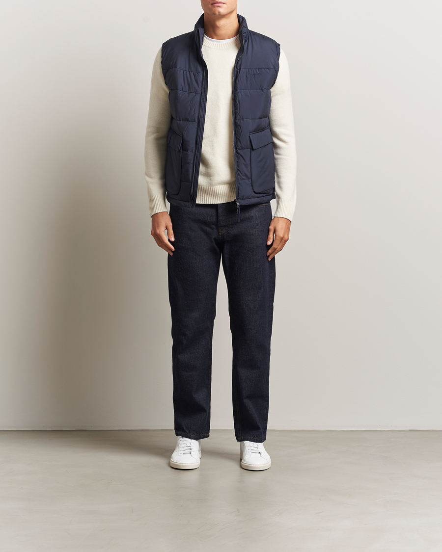 Herr | Västar | KnowledgeCotton Apparel | Puffer Vest Night Sky