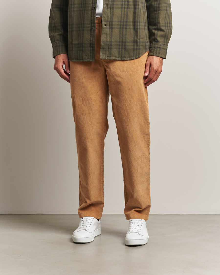 Herr | Byxor | KnowledgeCotton Apparel | Chuck Regular Cord Trousers Cinamon