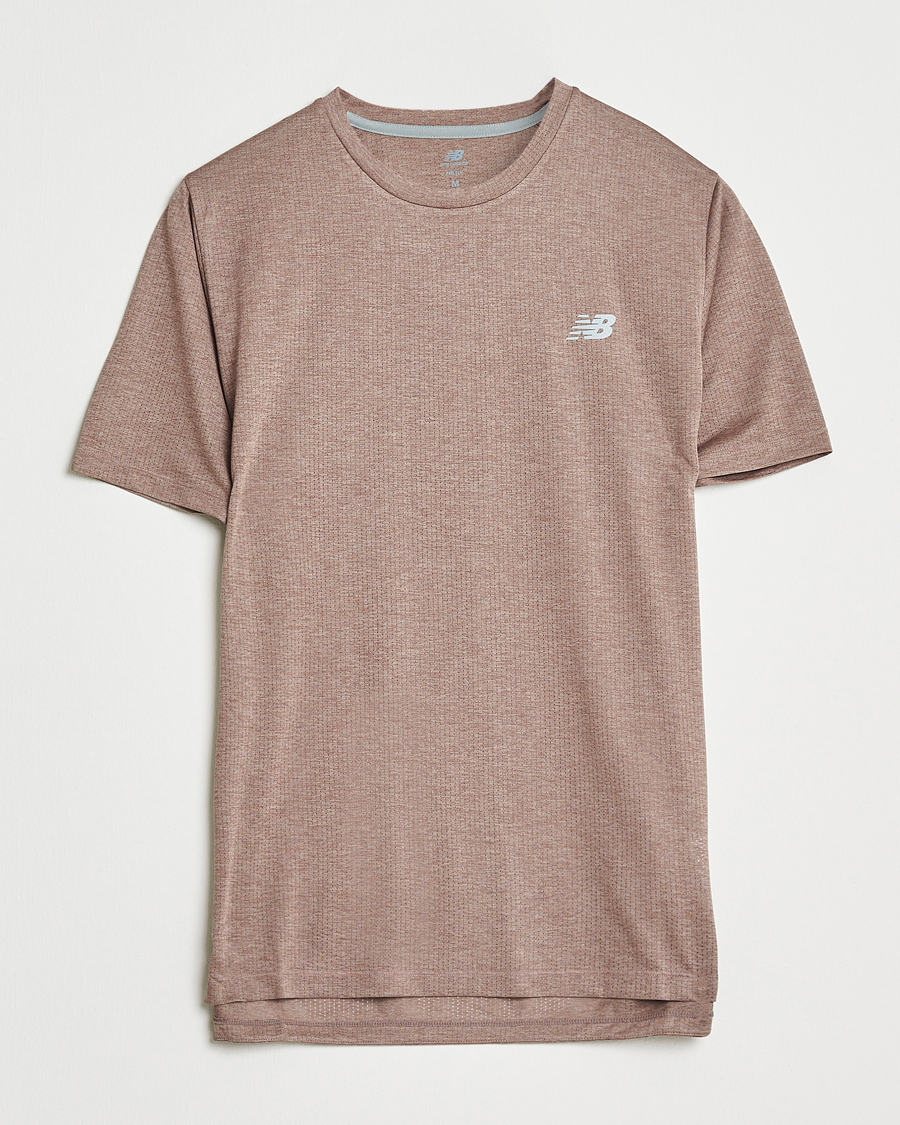 Herr | T-Shirts | New Balance Running | Athletics Short Sleeve T-Shirt Earth Shadow Heather