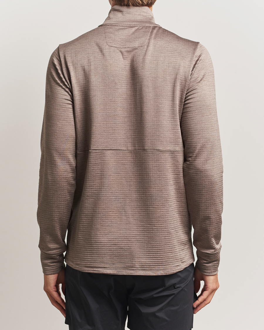 Herr | Tröjor | New Balance Running | Heat Grid Half Zip Earth Shadow Heather