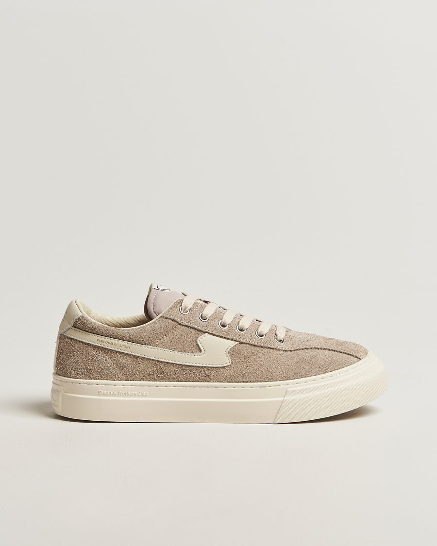 Herr | Sneakers | Stepney Workers Club | Dellow S-Strike Cupsole Raw Suede Sneaker Taupe