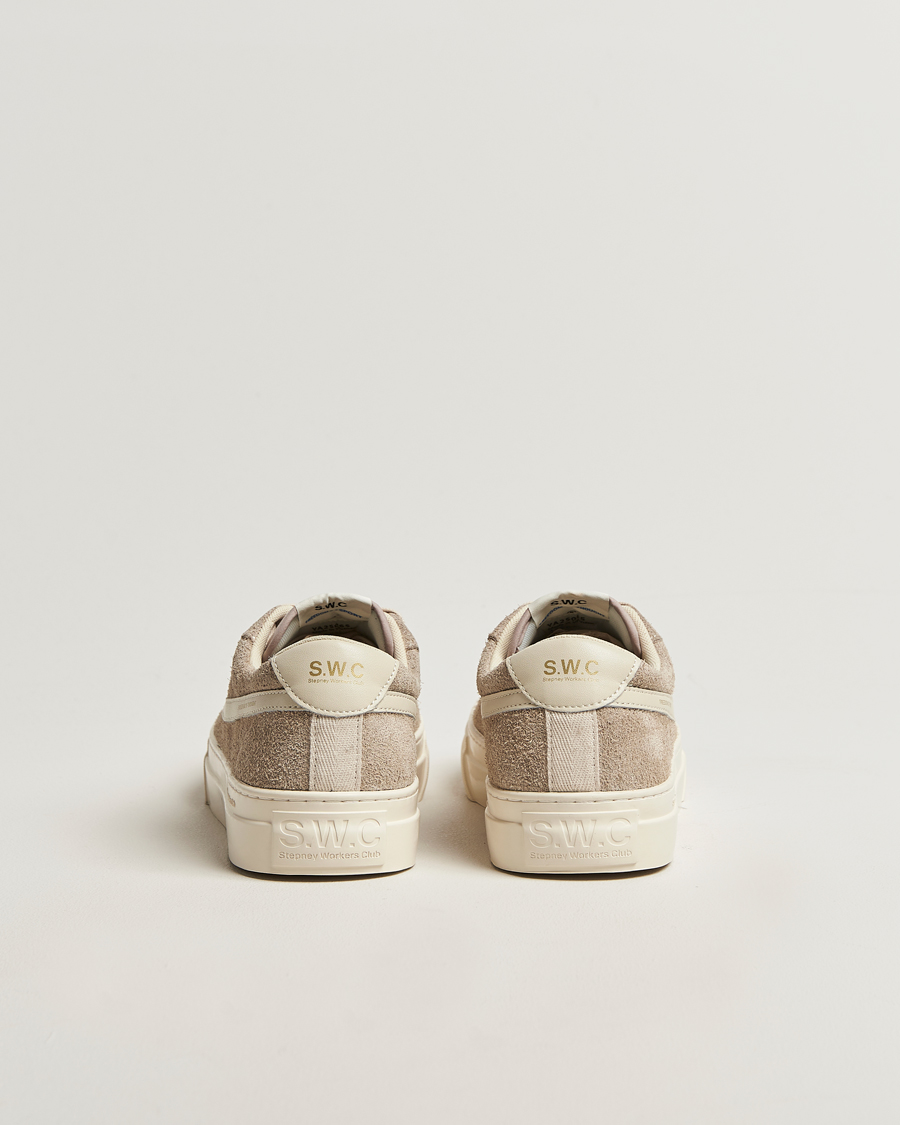 Herr | Sneakers | Stepney Workers Club | Dellow S-Strike Cupsole Raw Suede Sneaker Taupe