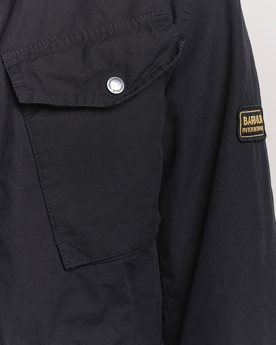Herr | Jackor | Barbour International | Drifter Washed Wax Jacket Black