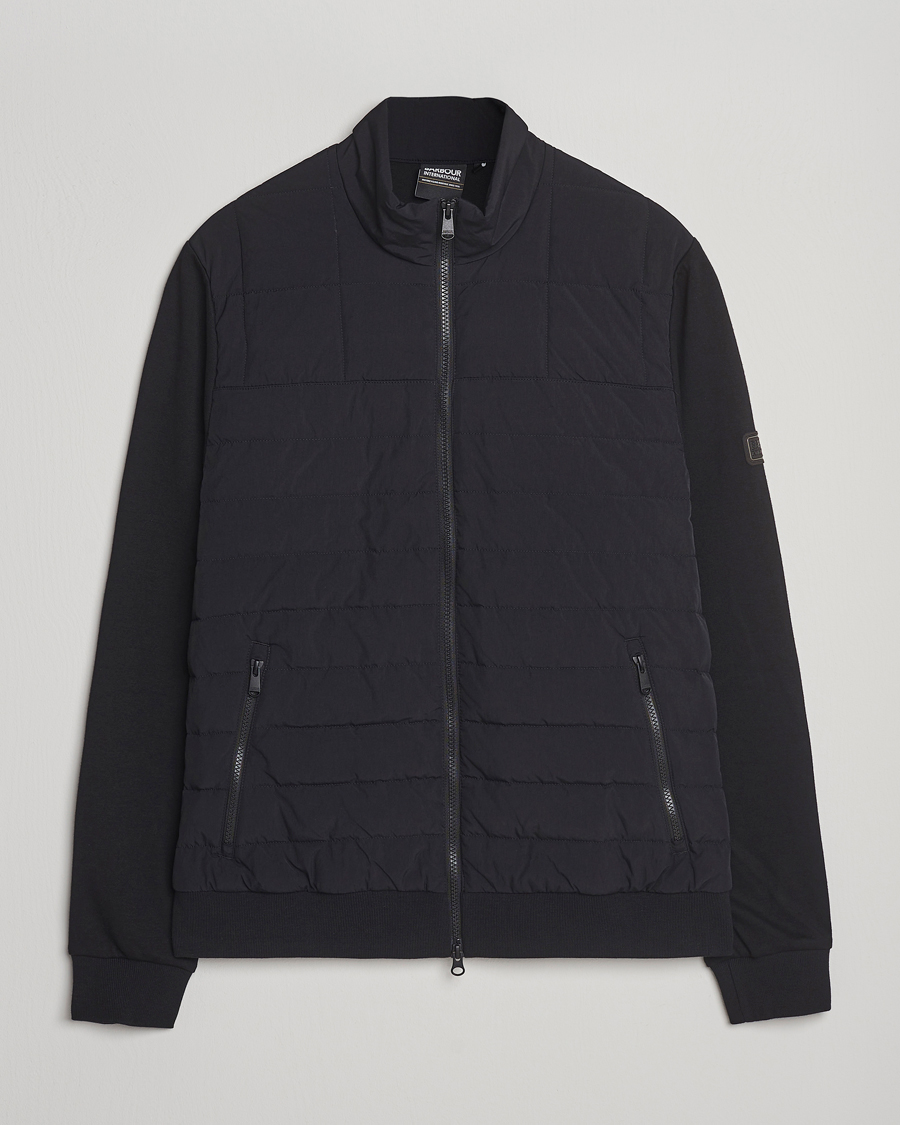 Herr | Tröjor | Barbour International | Collins Baffle Quilted Sweat Black