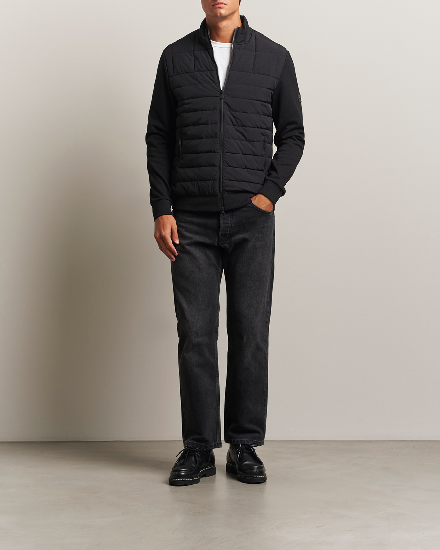 Herr | Tröjor | Barbour International | Collins Baffle Quilted Sweat Black
