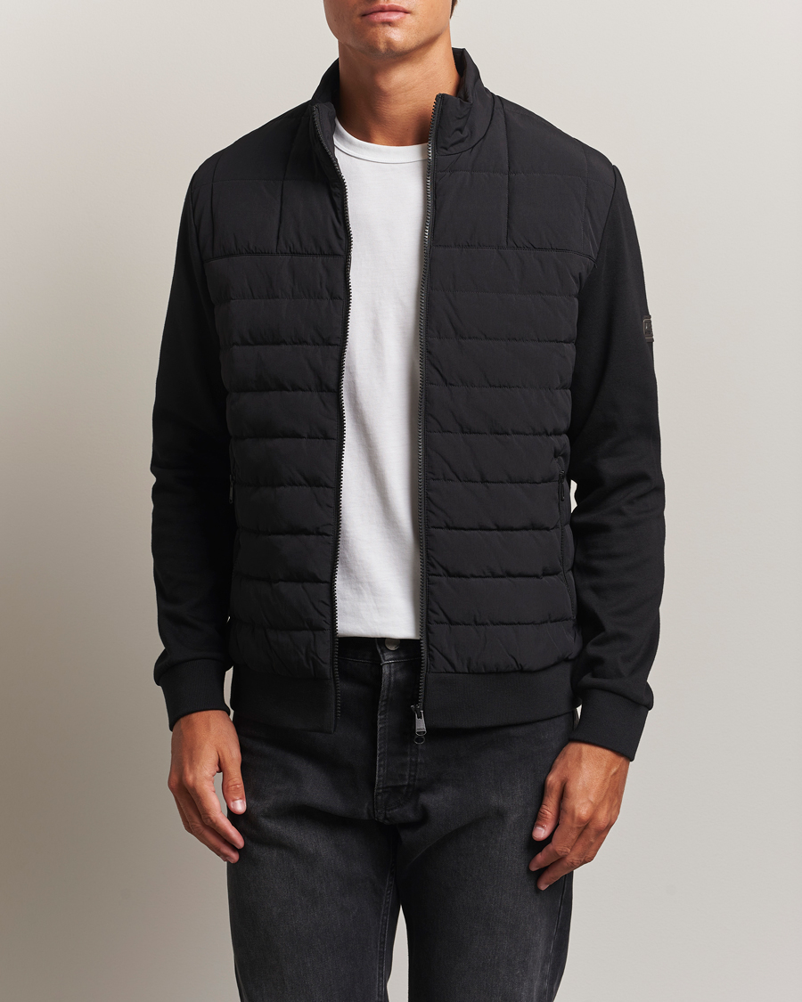 Herr | Tröjor | Barbour International | Collins Baffle Quilted Sweat Black