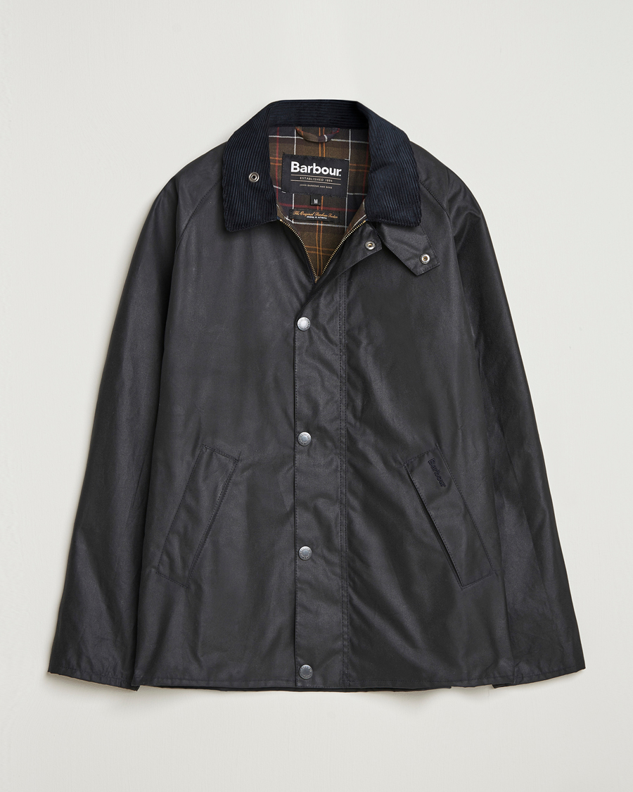 Herr | Jackor | Barbour Lifestyle | Tracker Wax Jacket Navy
