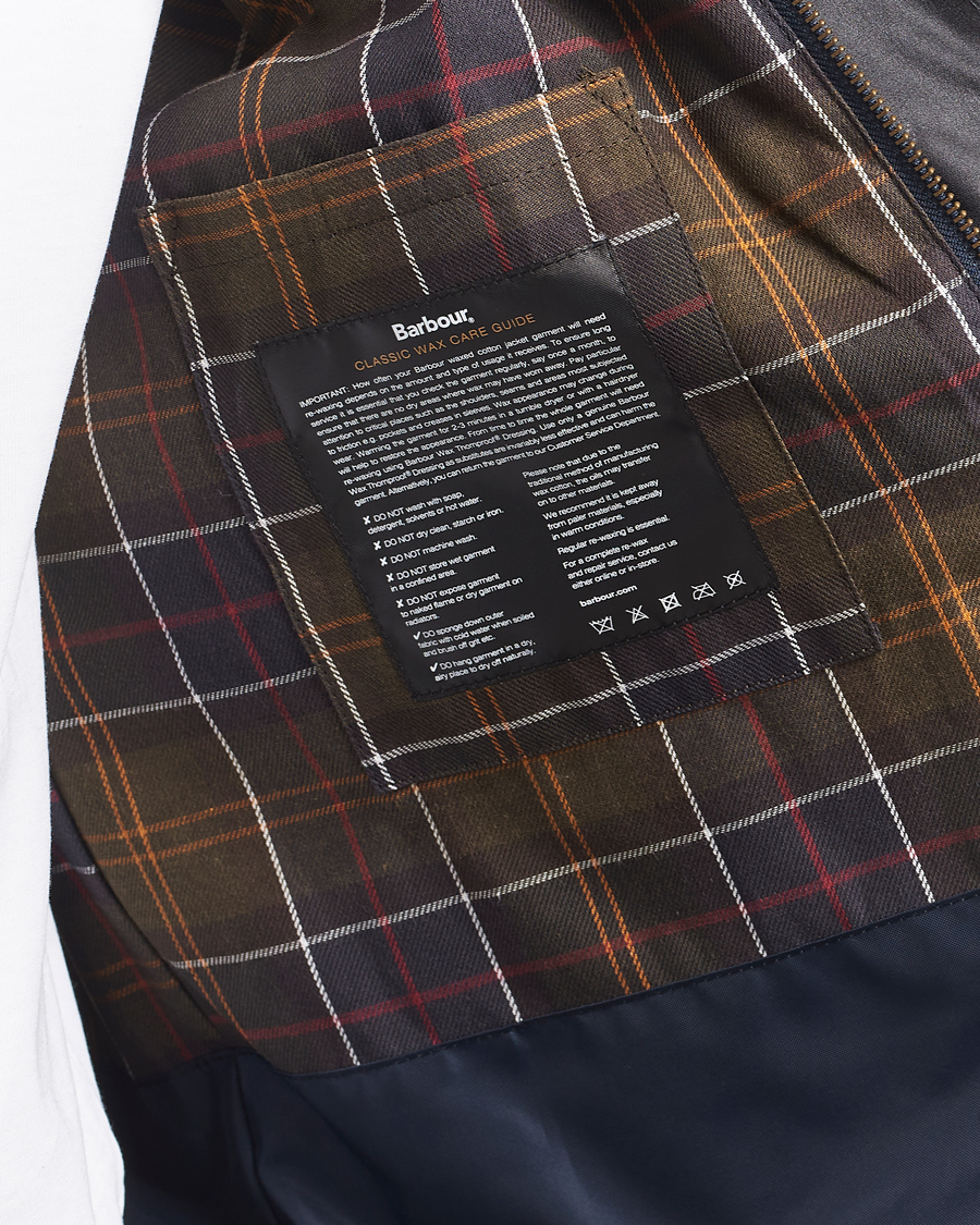 Herr | Jackor | Barbour Lifestyle | Tracker Wax Jacket Navy
