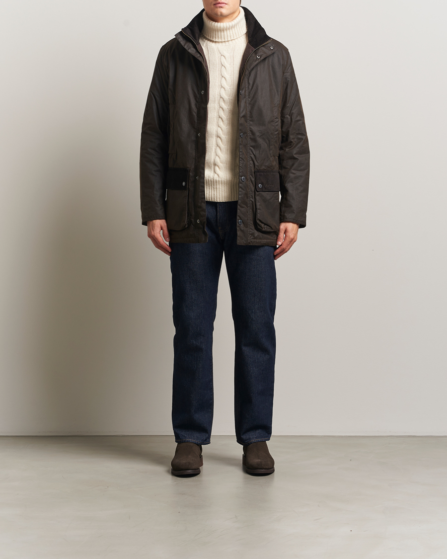 Herr | Jackor | Barbour Lifestyle | Modern Border Wax Jacket Brown