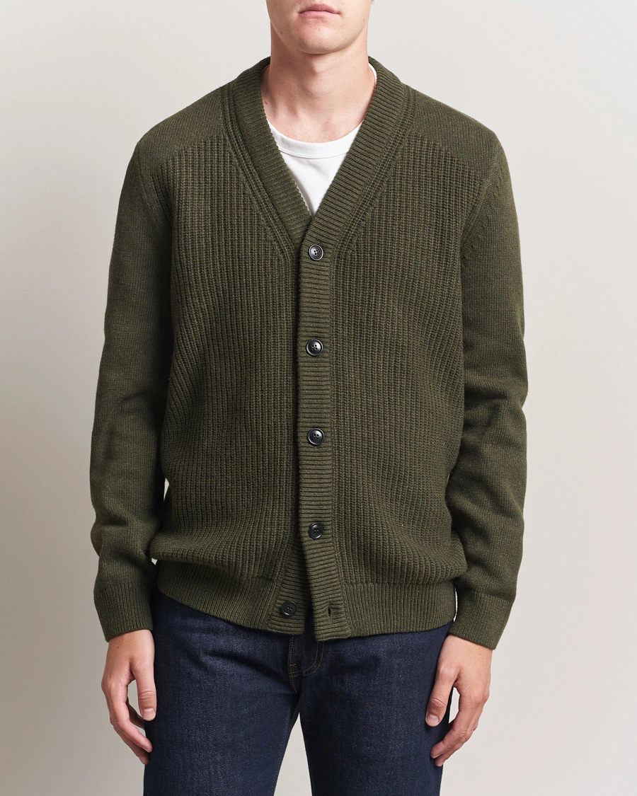 Herr | Tröjor | Barbour Lifestyle | Mainland Knitted Cardigan Olive