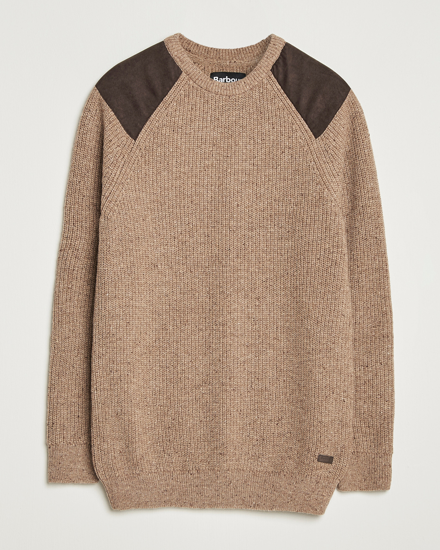 Herr | Tröjor | Barbour Lifestyle | Raisethorpe Knitted Crewneck Stone