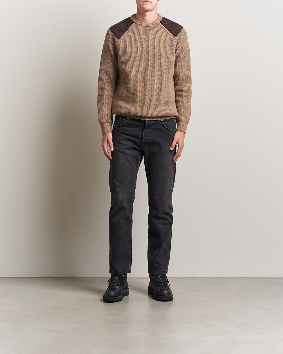 Herr | Tröjor | Barbour Lifestyle | Raisethorpe Knitted Crewneck Stone