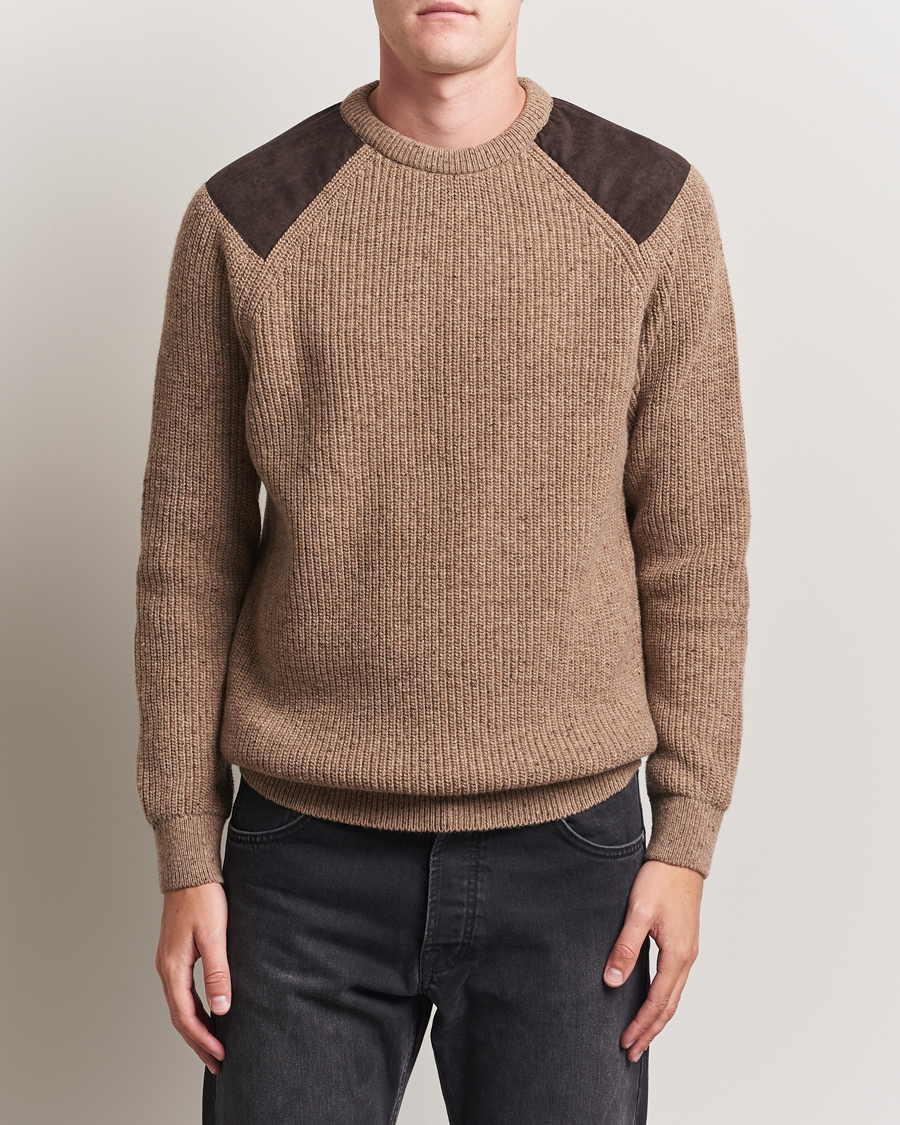 Herr | Tröjor | Barbour Lifestyle | Raisethorpe Knitted Crewneck Stone