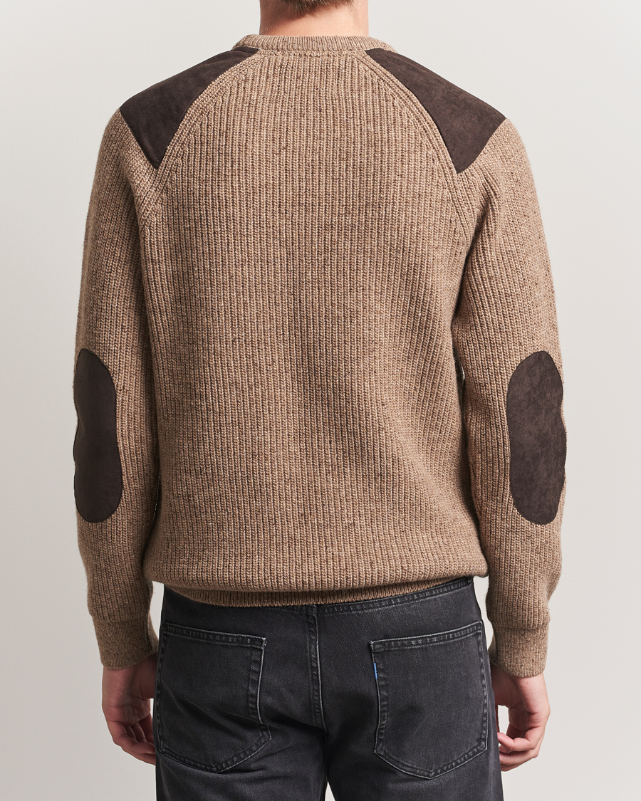 Herr | Tröjor | Barbour Lifestyle | Raisethorpe Knitted Crewneck Stone