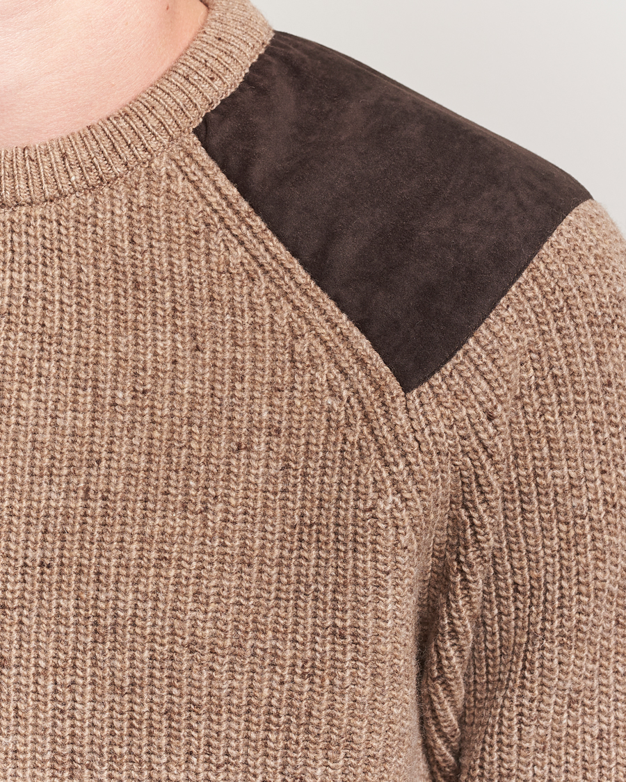 Herr | Tröjor | Barbour Lifestyle | Raisethorpe Knitted Crewneck Stone
