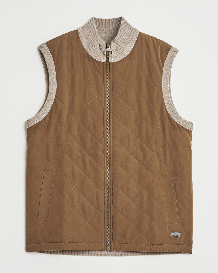 Herr | Tröjor | Barbour Lifestyle | Shoveler Knitted Gilet Stone