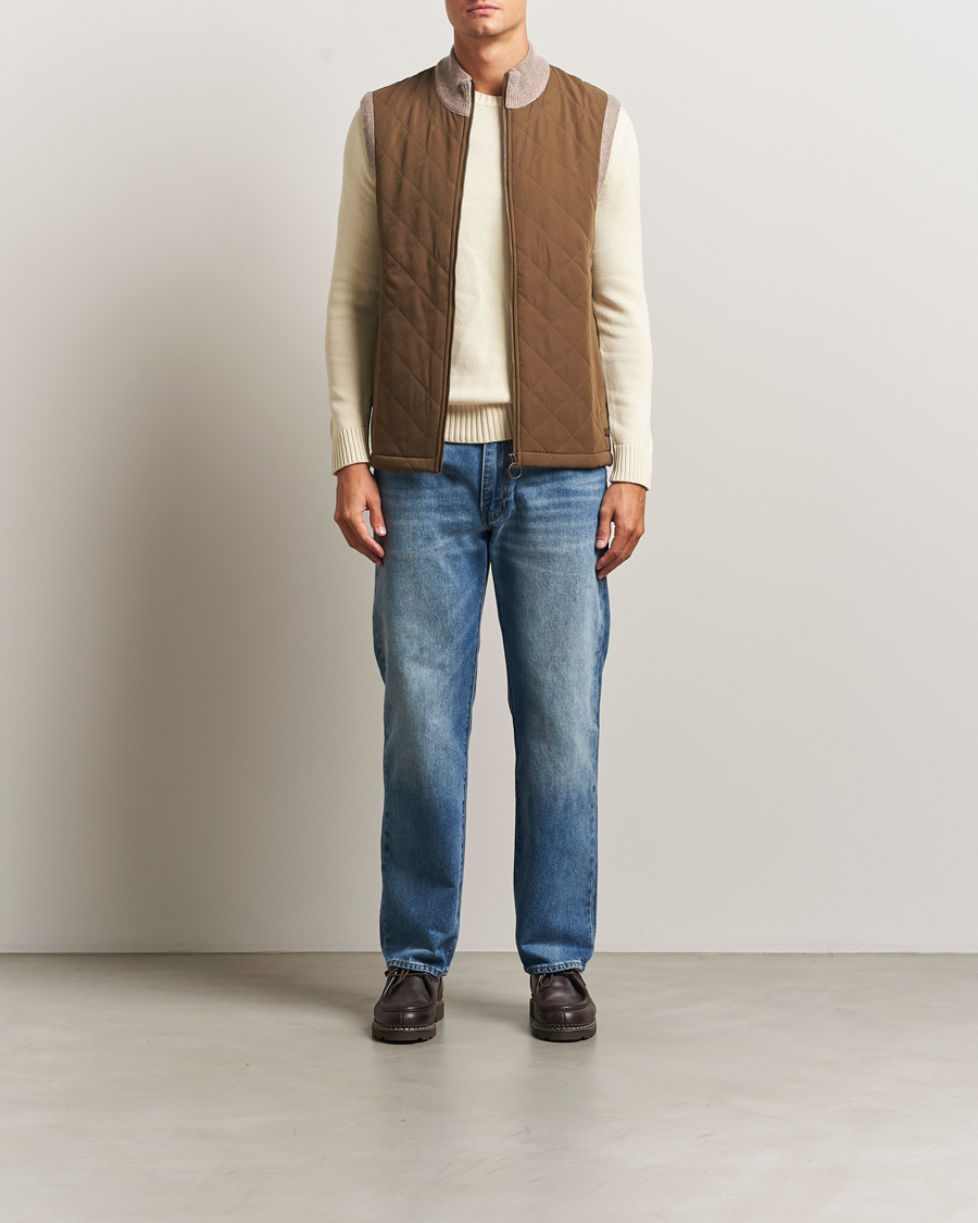 Herr | Tröjor | Barbour Lifestyle | Shoveler Knitted Gilet Stone
