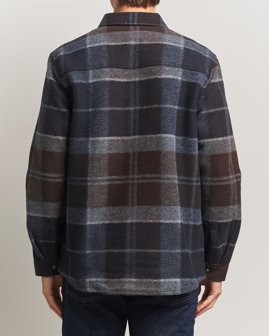 Herr | Skjortor | Barbour Lifestyle | Chapter Tailored Fleece Overshirt Midnight Oak
