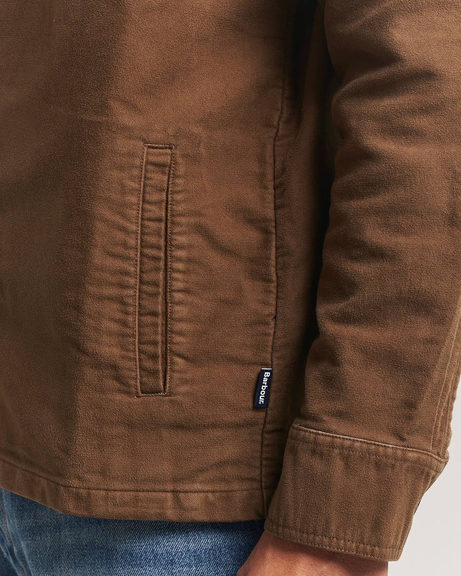 Herr | Skjortor | Barbour Lifestyle | Regular Moleskin Overshirt Dark Sand