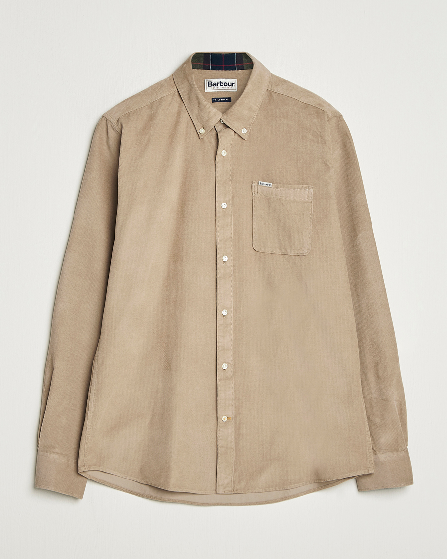 Herr | Skjortor | Barbour Lifestyle | Ramsey Corduroy Shirt Washed Stone