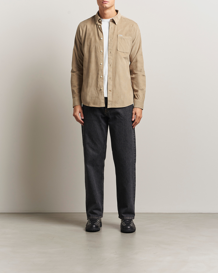 Herr | Skjortor | Barbour Lifestyle | Ramsey Corduroy Shirt Washed Stone