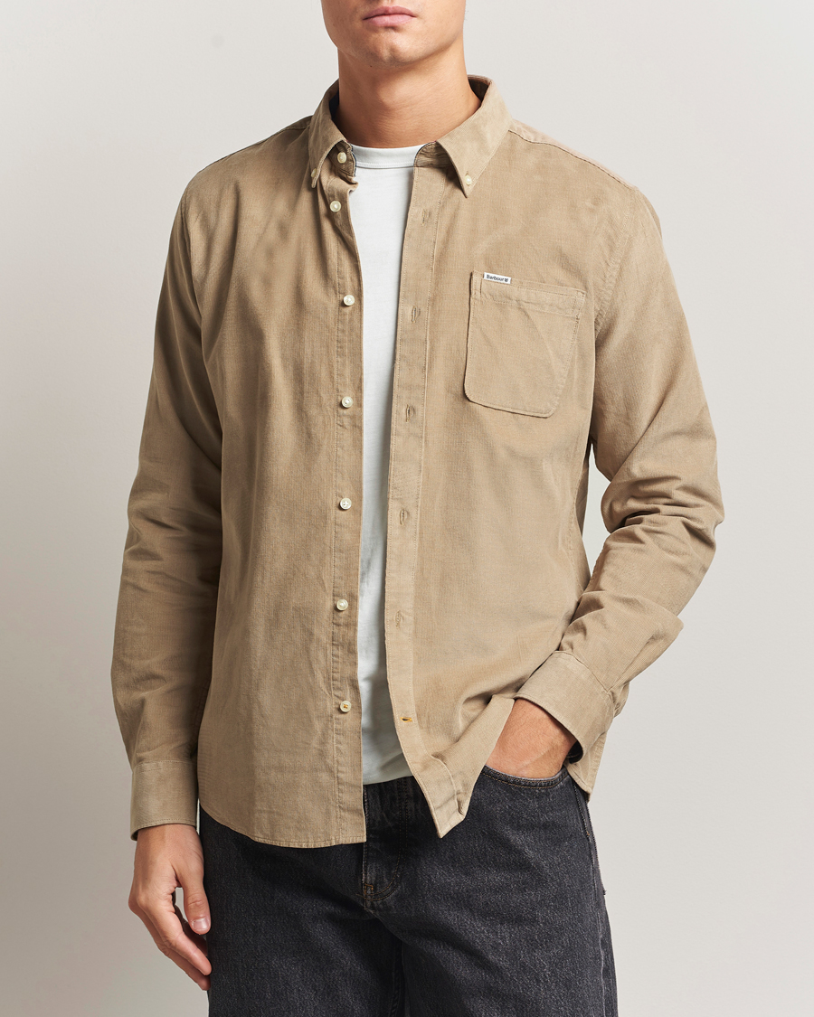Herr | Skjortor | Barbour Lifestyle | Ramsey Corduroy Shirt Washed Stone