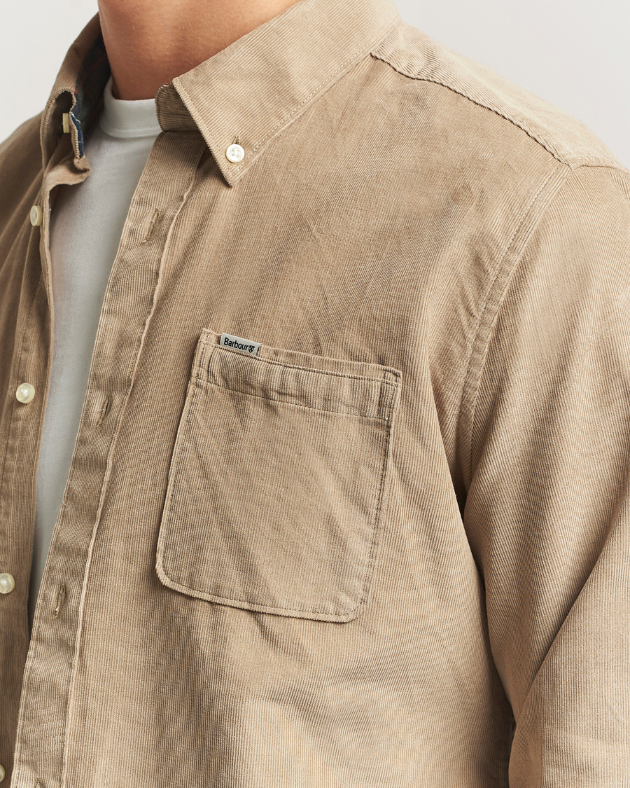 Herr | Skjortor | Barbour Lifestyle | Ramsey Corduroy Shirt Washed Stone
