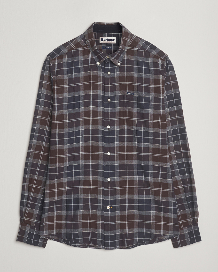 Herr | Skjortor | Barbour Lifestyle | Flannel Check Shirt Midnight Oak