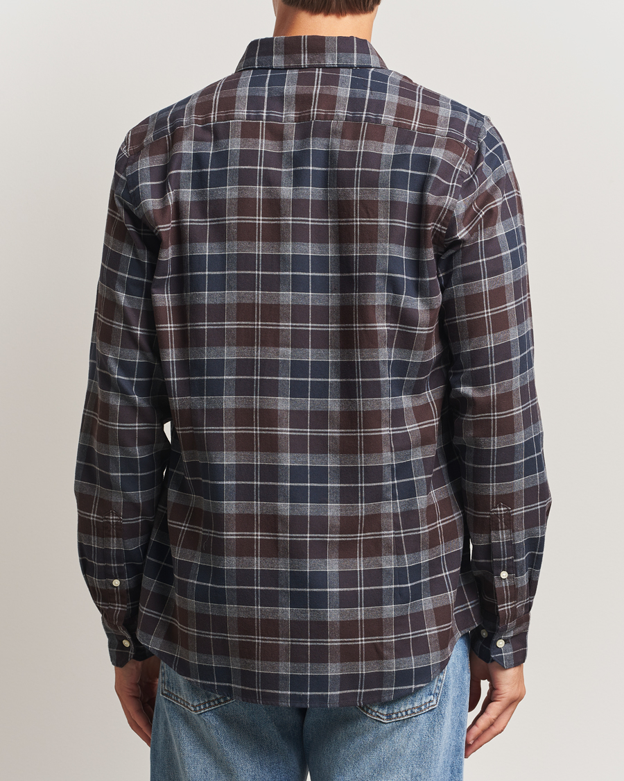 Herr | Skjortor | Barbour Lifestyle | Flannel Check Shirt Midnight Oak
