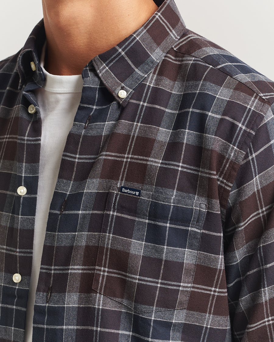 Herr | Skjortor | Barbour Lifestyle | Flannel Check Shirt Midnight Oak